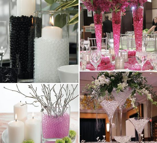 4 centres de table billes d'eau - Décoration de Mariage, baptême et  communion