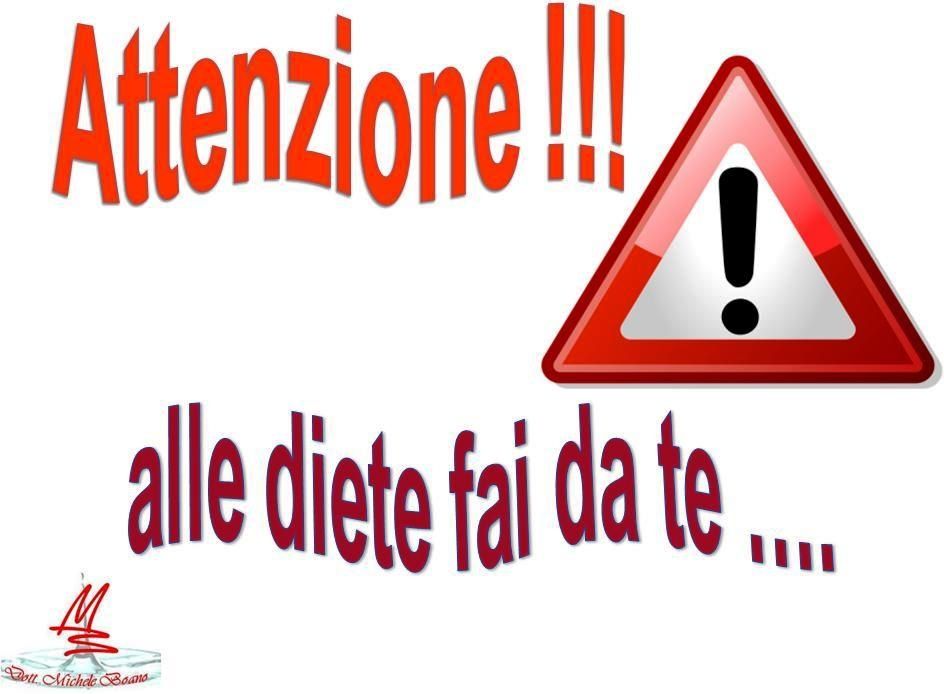 attenzione alle diete fai da te