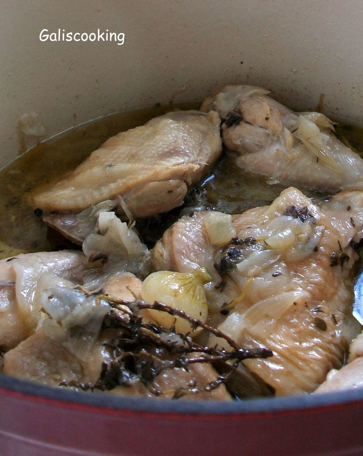 Fricassée poulet thym