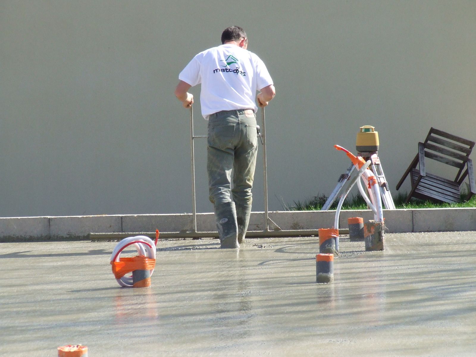 Vibration dalle beton