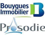 Logos de Bouyghes Immobilier et Prosodie
