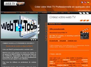 Page accueil du site webtv tools