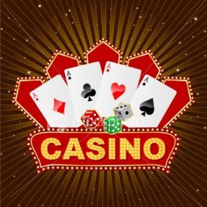 Bannière lumineuse annonçant un casino