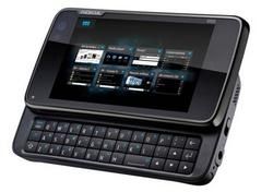 Photo du Nokia N900 montrant le clavier coulissant