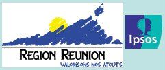 Logos de la Région Réunion et de Ipsos
