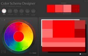 Image écran d'un logiciel pour tester les contrastes des pages Web