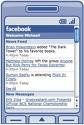 Application FaceBook sur un mobile