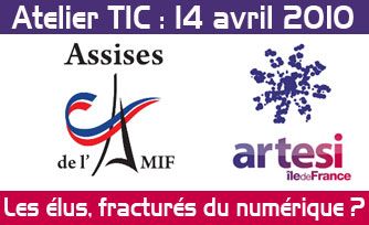 Affiche de l'atelier les élus fracturés du numérique