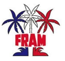 Logo de FRAM : les 3 palmiers bleu blanc rouge