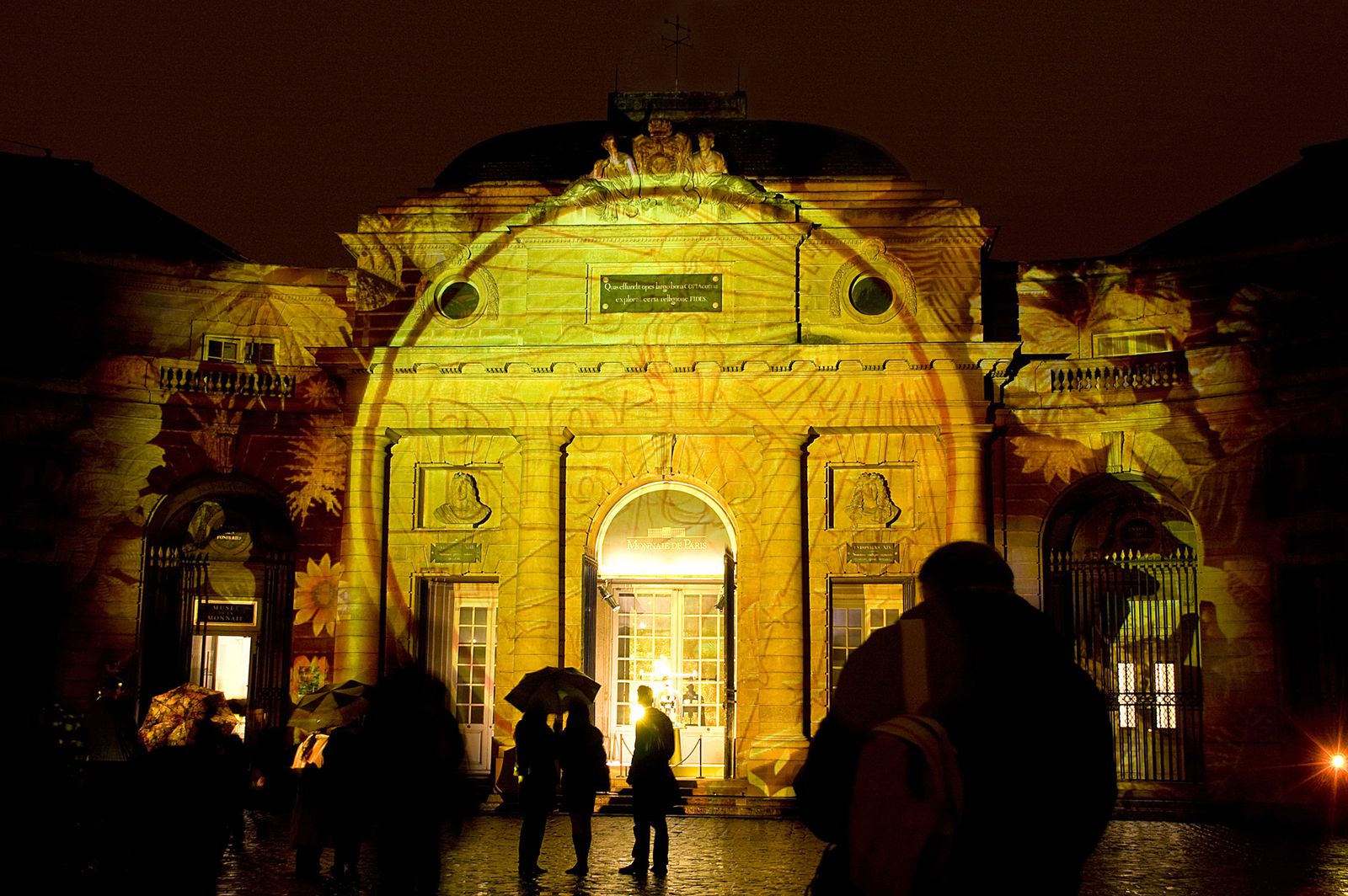 illumination de l'Hôtel de la Monnaie, nuit des musées, Paris