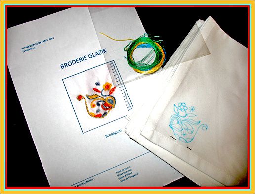 Kit serviettes Brodagum no. 1
