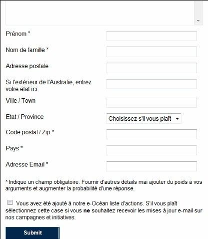remplir pétition