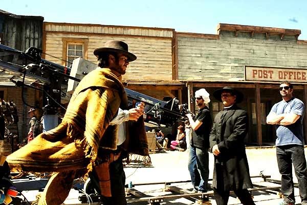 Photo de tournage du film Cinéman de Yann Moix avec Franck Dubosc