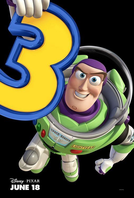 Affiche Teaser Buzz l'éclair du film d'animation Toy Story 3 (3D) des studios Pixar