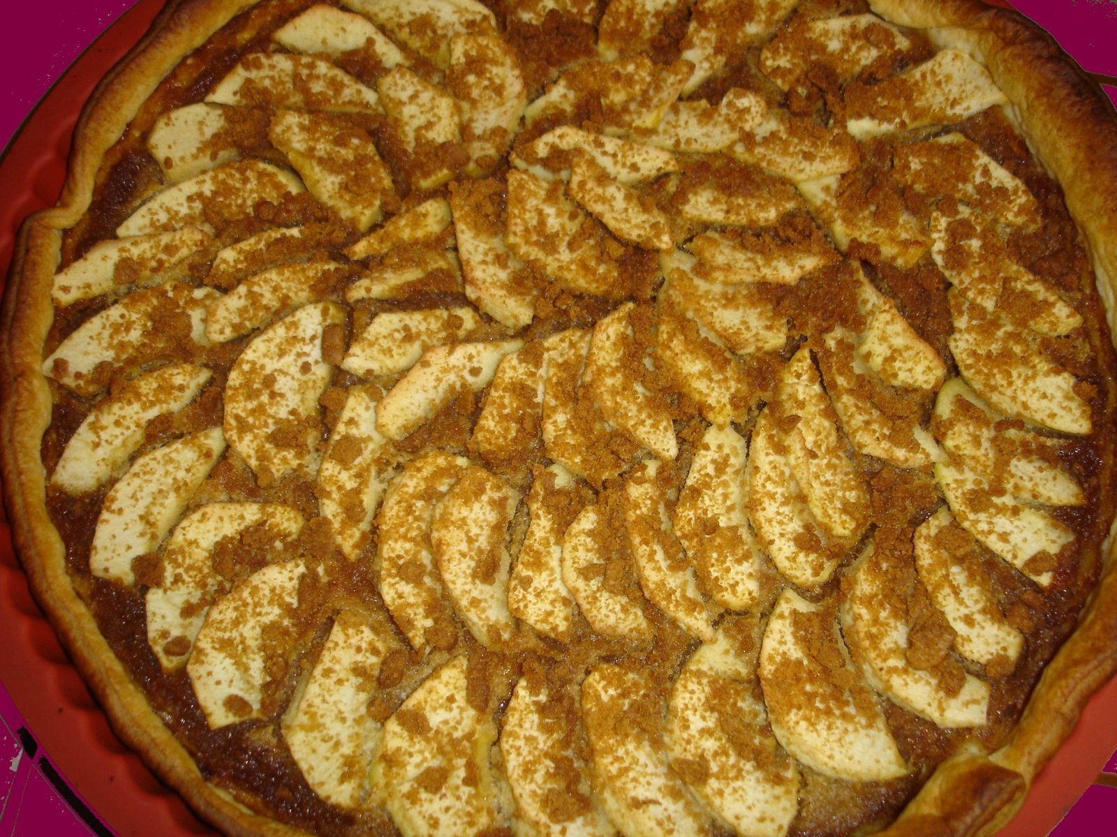 TARTE COMPOTE POMMES AU SPECULOOS TARTE COMPOTE POMMES AU SPECULOOS