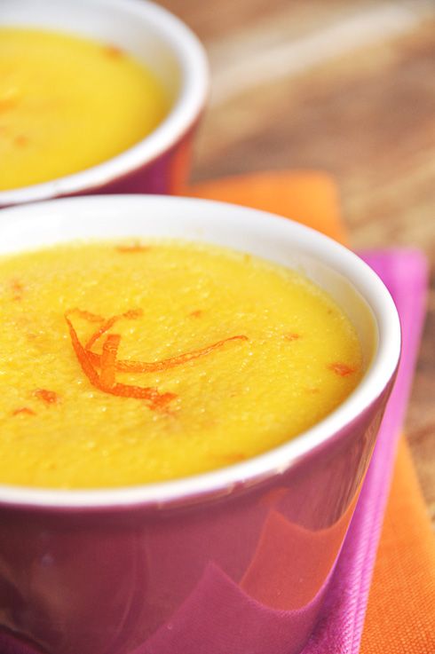 Petites crèmes à l'orange - recette facile - la cuisine de Nathalie