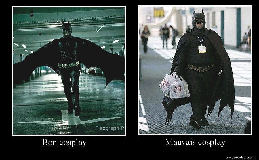 Batman - Bon cosplay / Mauvais cosplay