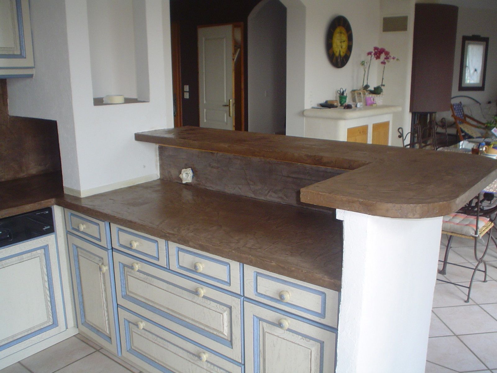 Plan de travail de cuisine et crédence le blog de béton création