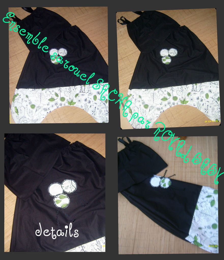 ENSEMBLE TOP ET SAROUEL ENSEMBLE SAROUEL SICHA ROYAL BABY