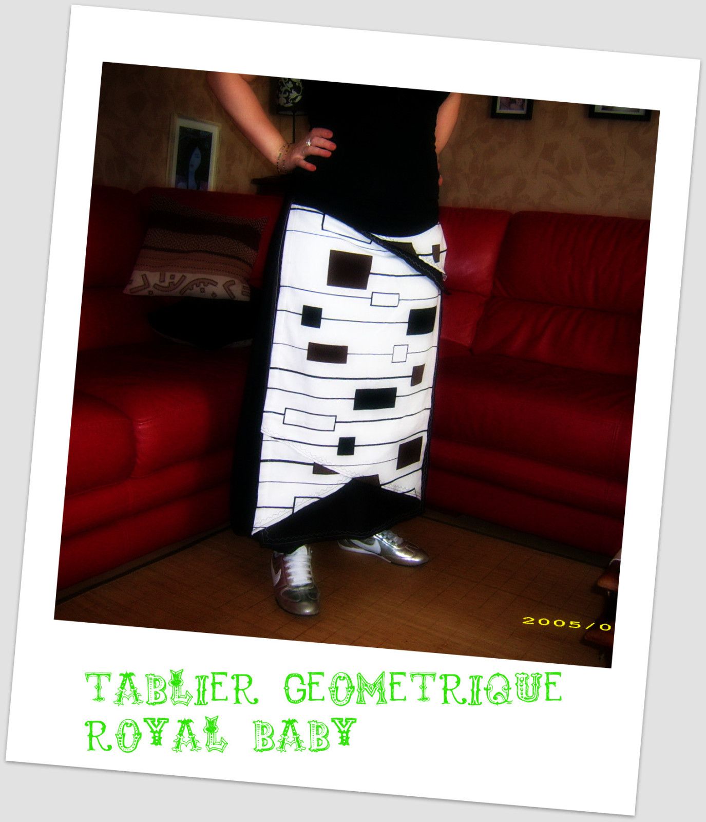 tablier de sarouel geometrique royal baby tablier de sarouel