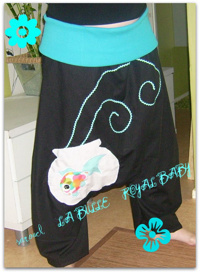 sarouel la bulle taille jersey et popeline de coton royal baby sarouel la bulle royal baby