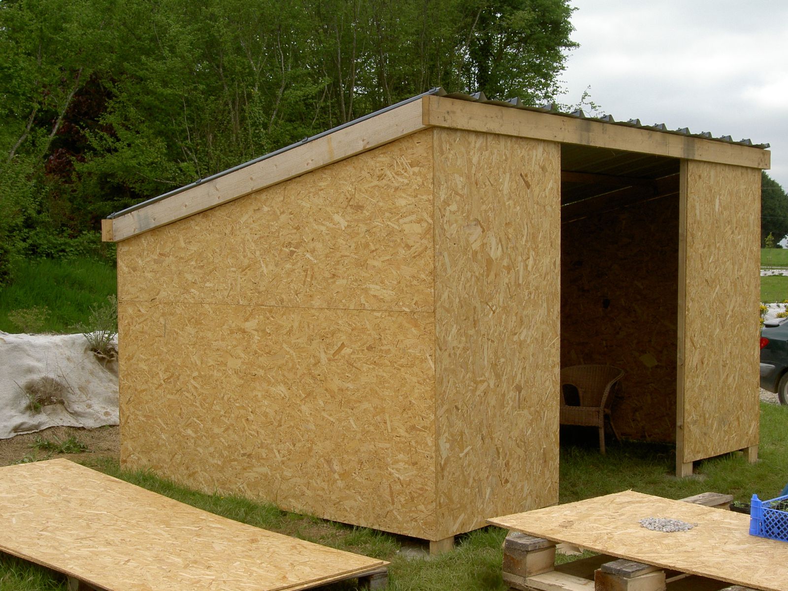 Album - abri-de-jardin - Auto construction d'une maison en paille à  ossature bois
