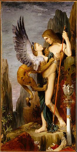 Oedipe et le sphinx (Gustave MOREAU)
