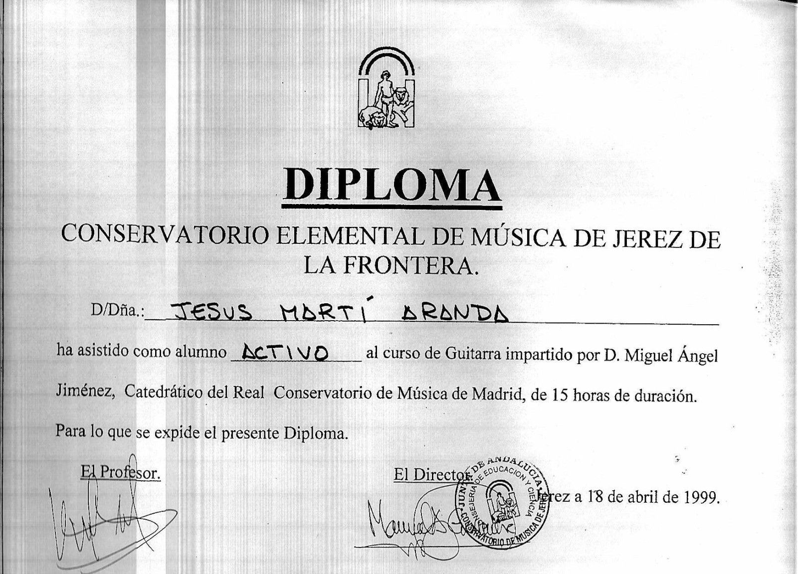 diploma coserv jerez