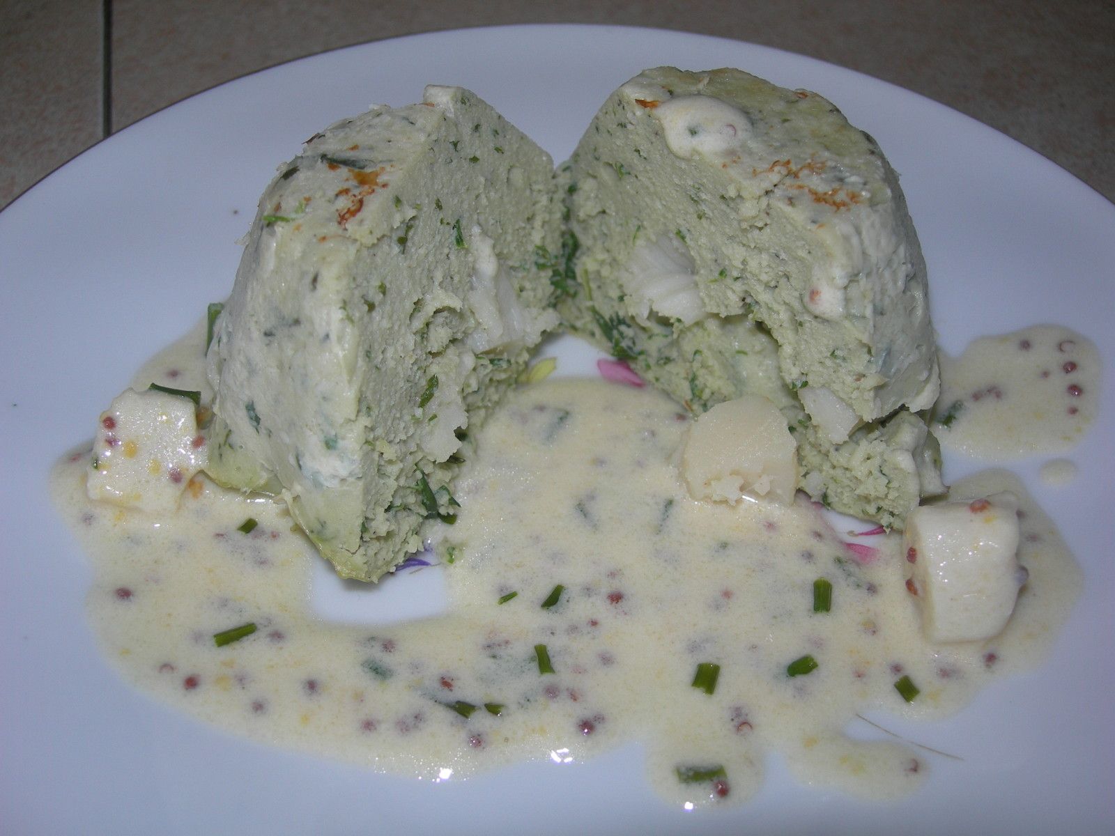 Terrine de poisson et saint jacques aux herbes gourmandise normande