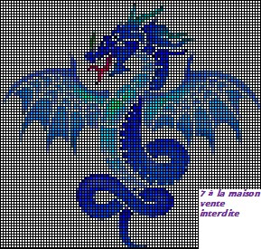 grille gratuite : les dragons - Le blog de 7 à la maison, point de croix,  tricot, grilles gratuites...