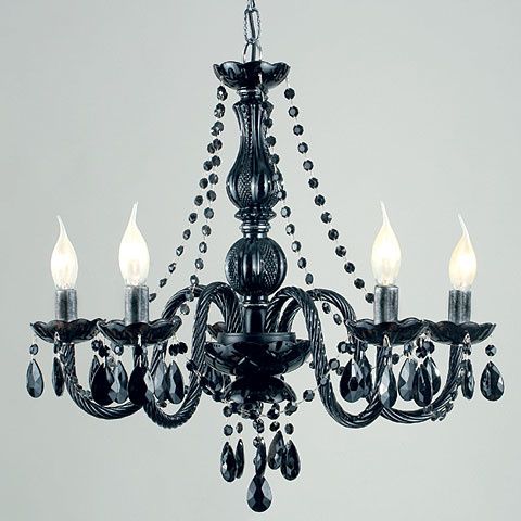 lampe baroque 5L murana noir Casto