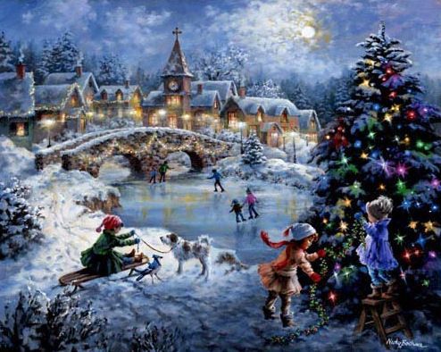 Paysage de Noël... Paysage de Noël...
