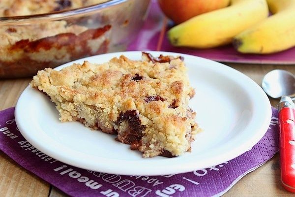 Crumble pommes bananes chocolat 18