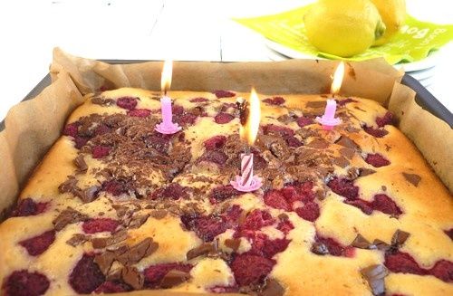 Gâteau Chocolat Citron Framboise