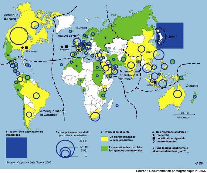 Usines toyota dans le monde