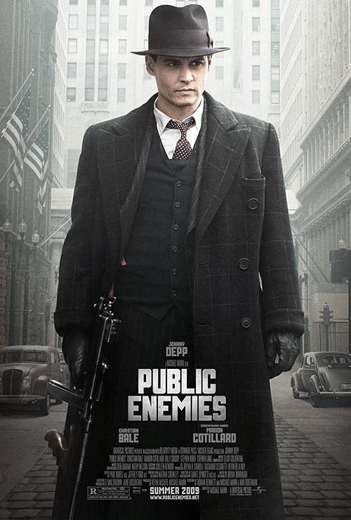 johnny deep, affiche public ennemies johnny deep, affiche public ennemies