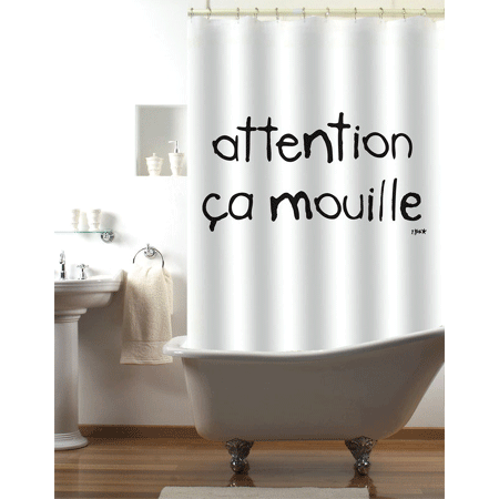 douche, beau rideau de douche, attention ça mouille douche, beau rideau de douche, attention ça mouille