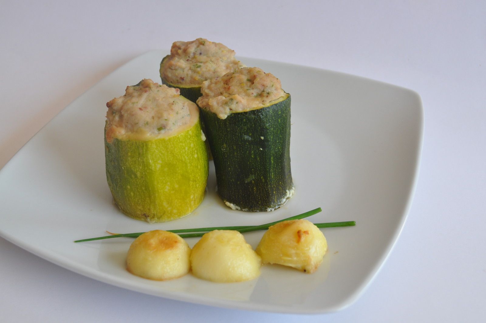 Courgettes farcies au jambon et à la cancoillotte (recette légère) - Blog  cuisine avec du chocolat ou Thermomix mais pas que