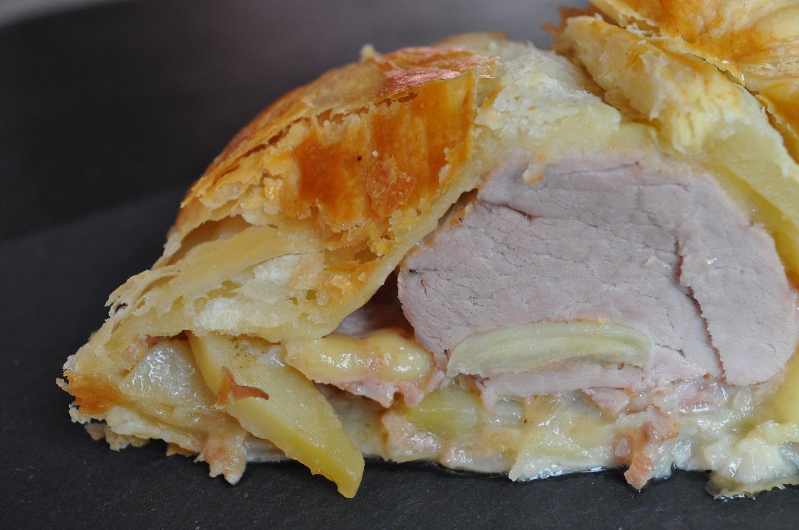 Filet mignon raclette, jambon cru en croûte Blog cuisine avec du