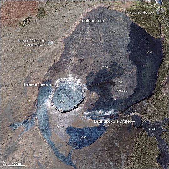 Kilauea caldeira - Ikonos 14.01.2003