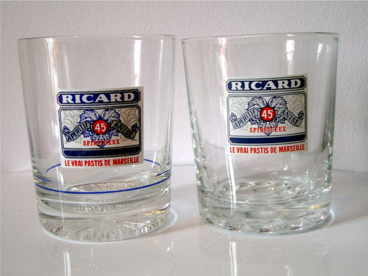 RICARD : verre "whisky fond strié & ligne dose / fond boule" - RICARD : le  blog de nesstri