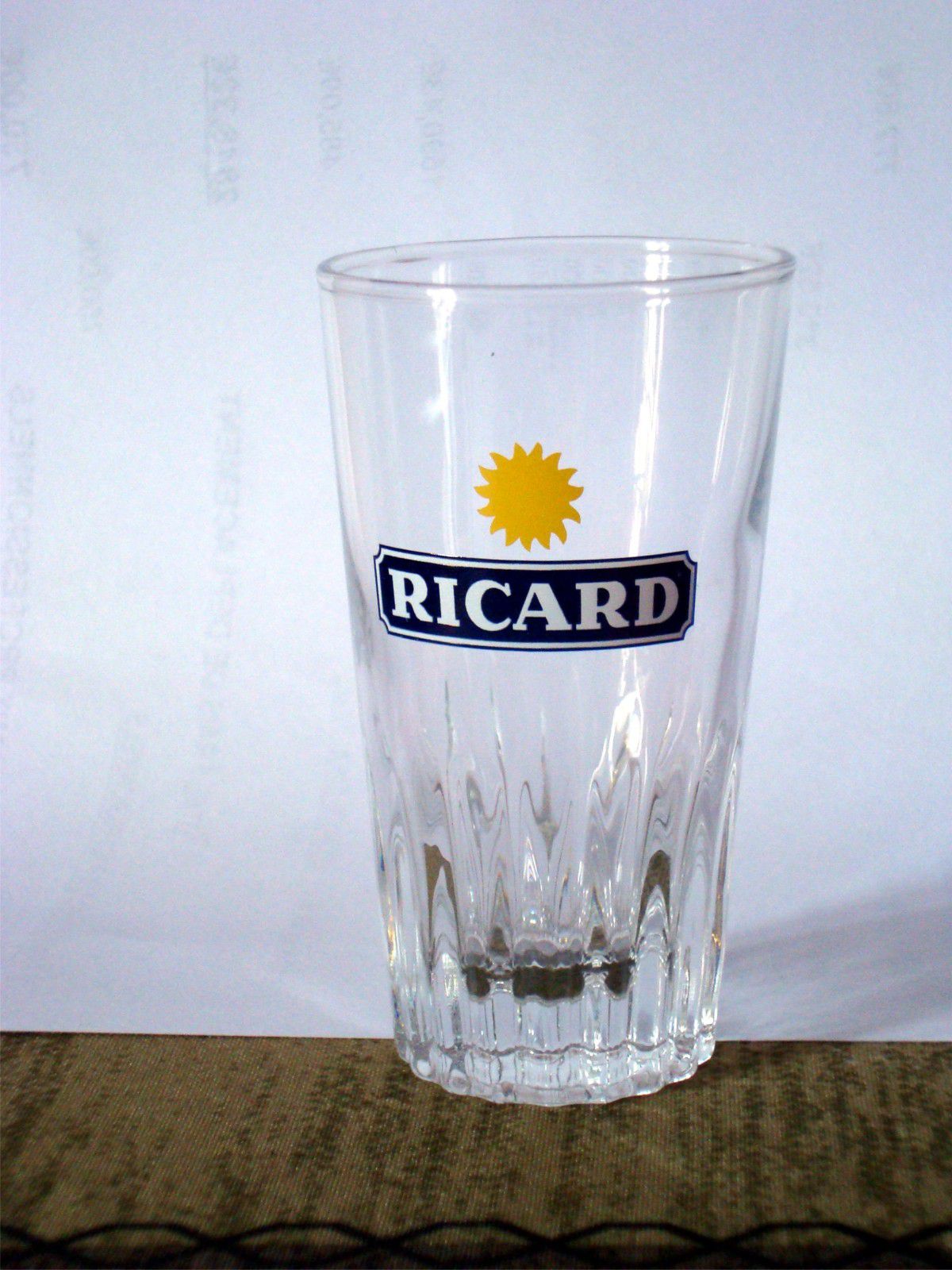 RICARD : verre momie "tube" logo Soleil cul strié - RICARD : le blog de  nesstri