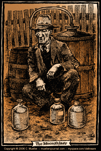 The term moonshine originated