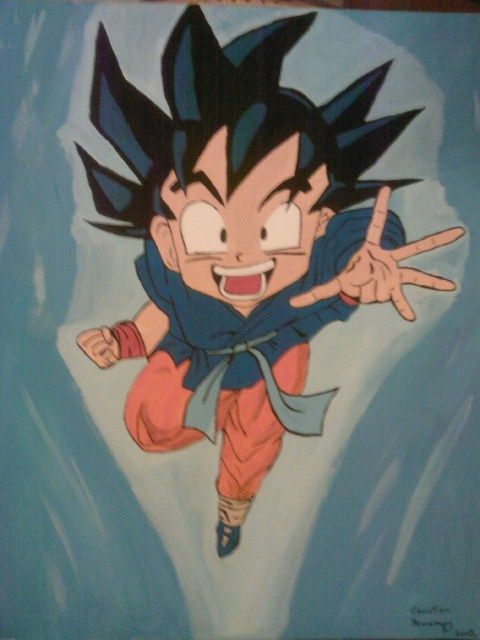 peinture sur toile manga
