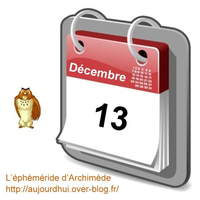 éphéméride 13 décembre