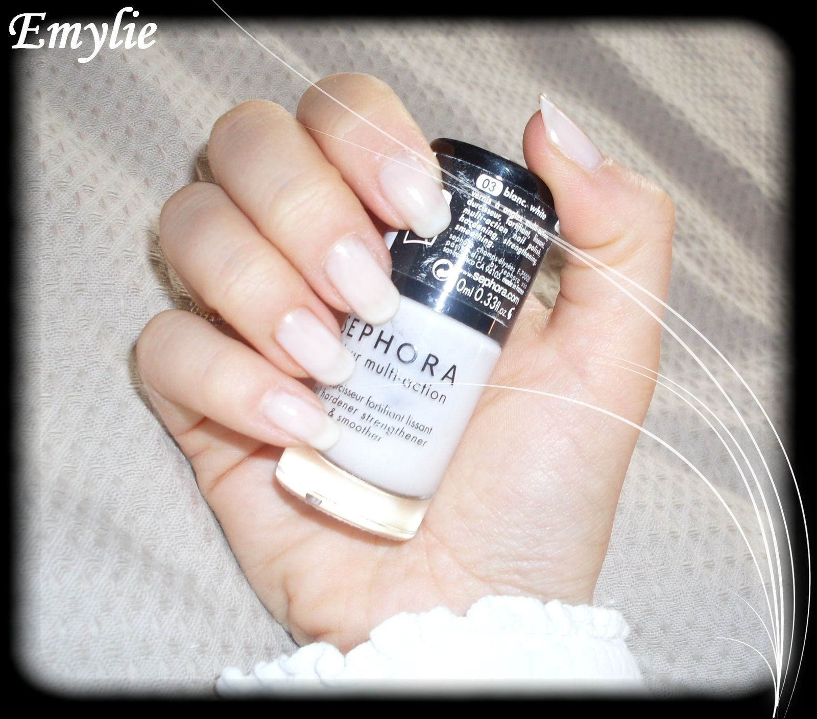 Vernis Sephora multi-actions Blanc N°3 - Les nail arts d'Emy