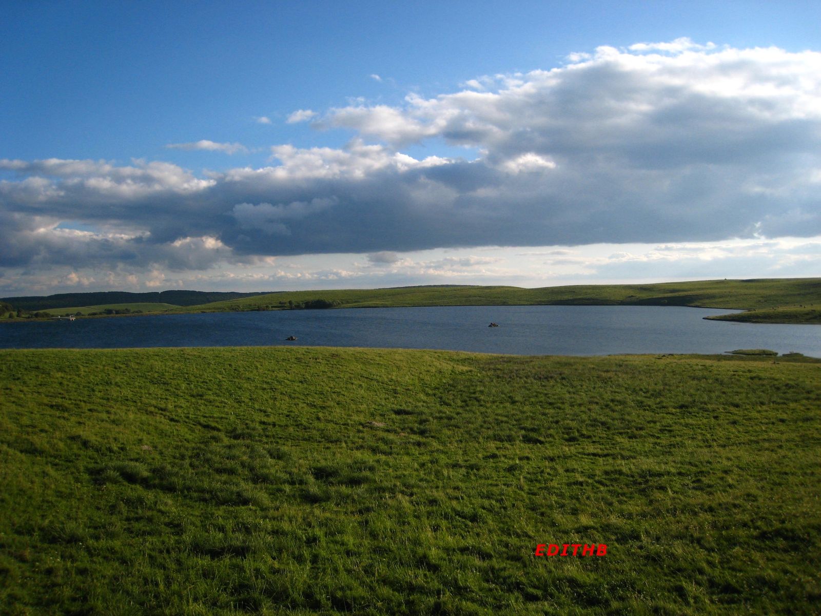 LAC SUR LE PLATEAU DE L'AUBRAC EN LOZERE null