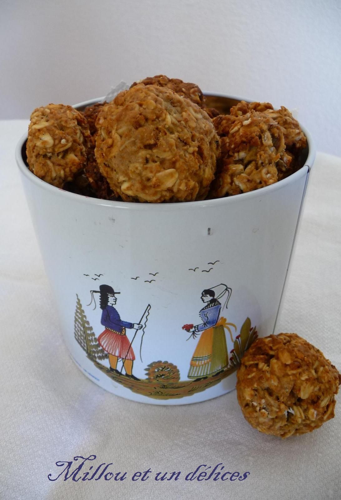 Boules craquantes figue-avoine de millou Boules craquantes figue-avoine bios de millou et un delices