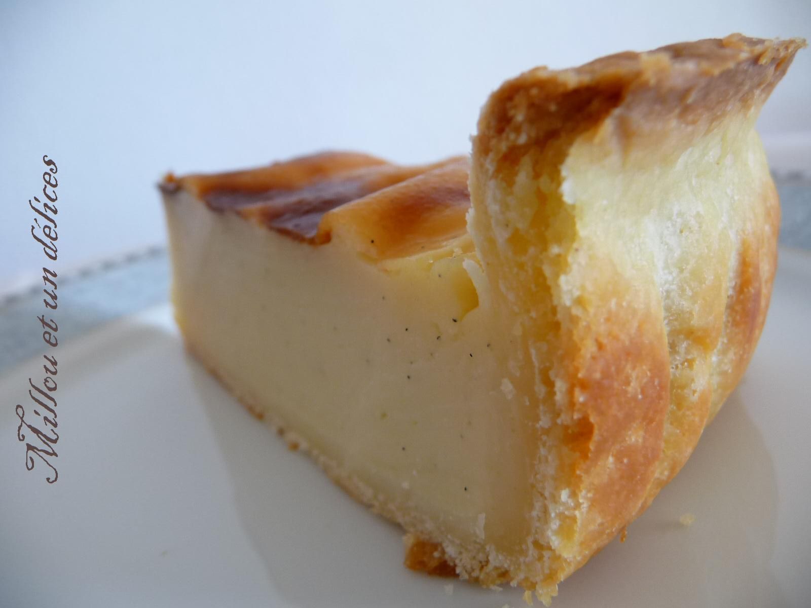 Part de flan pâtissier à la vanille de Millou part de flan patissier à la vanille de Millou et un délices
