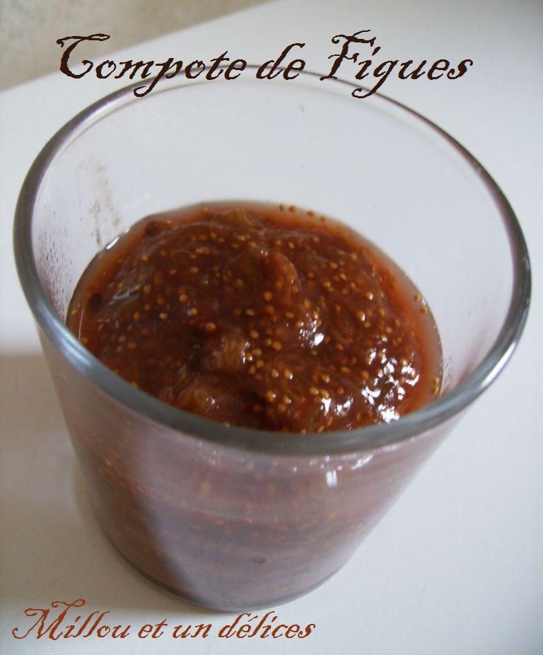 Compote de figues fraiches Compote de figues fraiches de millou et un délices